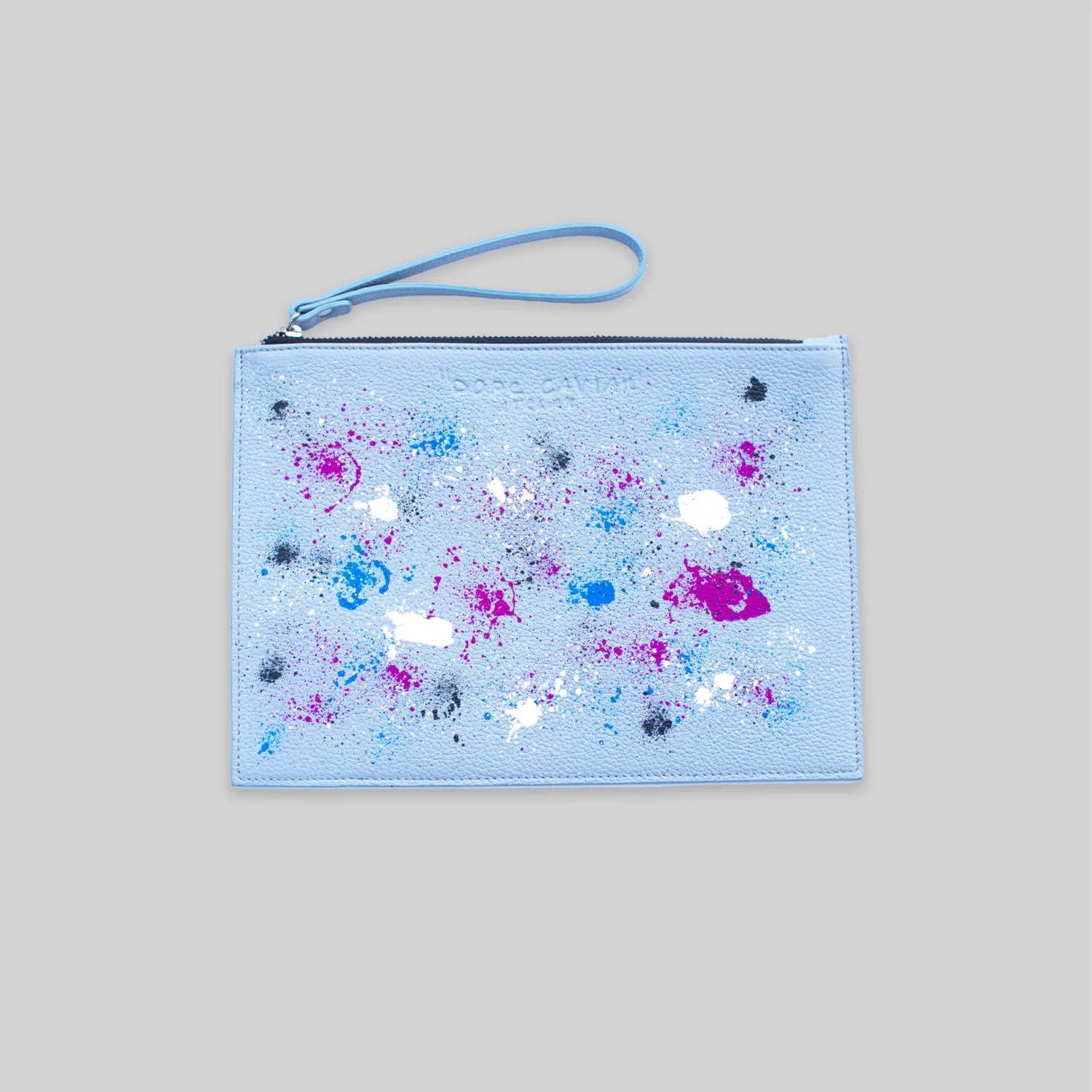 Pouch to go - Ice Blue Splashed