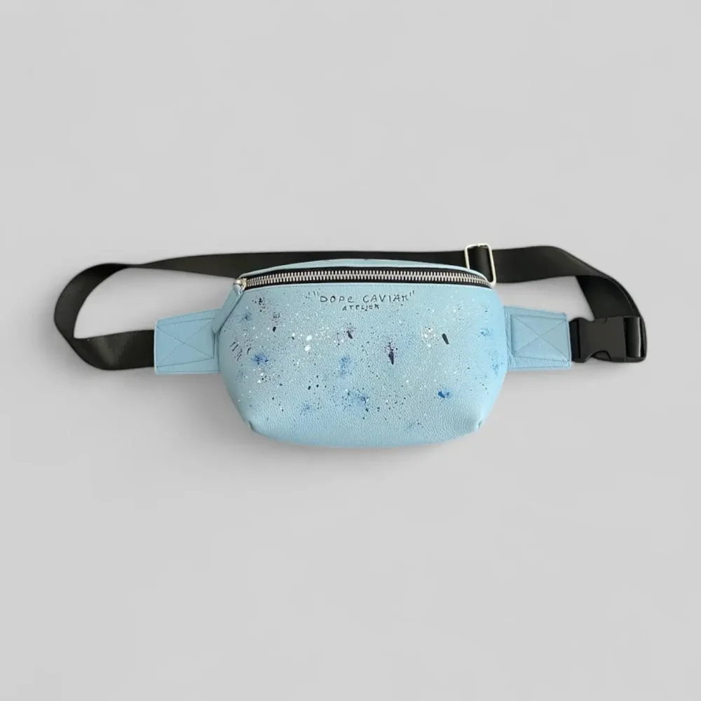 Crossbody Bag - Baby Blue Splashed