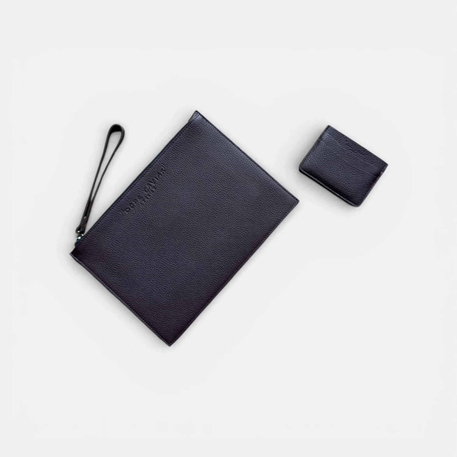 Pouch To Go + Cardholder Espresso Brown