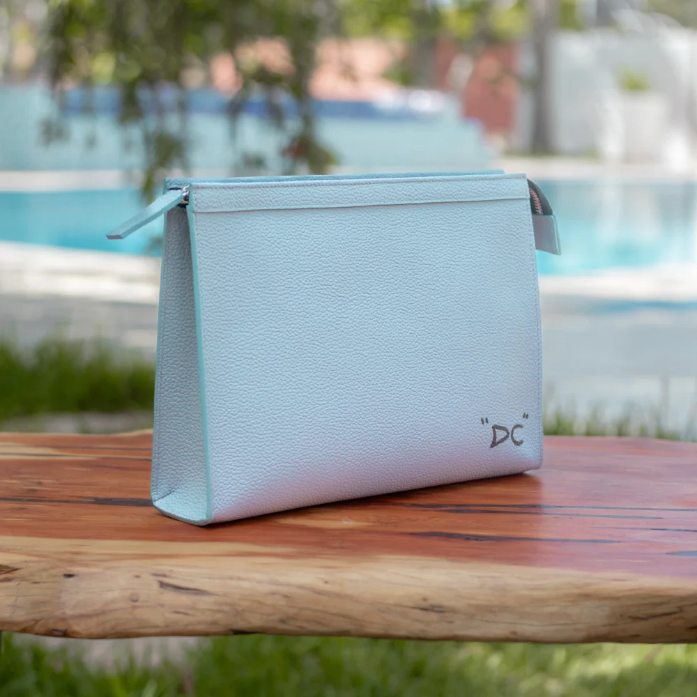 Ice Blue Travel Pouch - Image 4