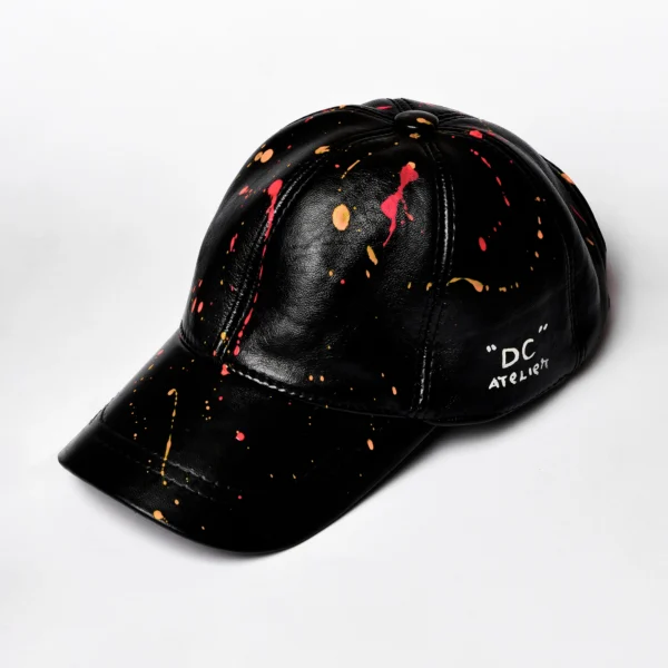 Leather Cap Splashed