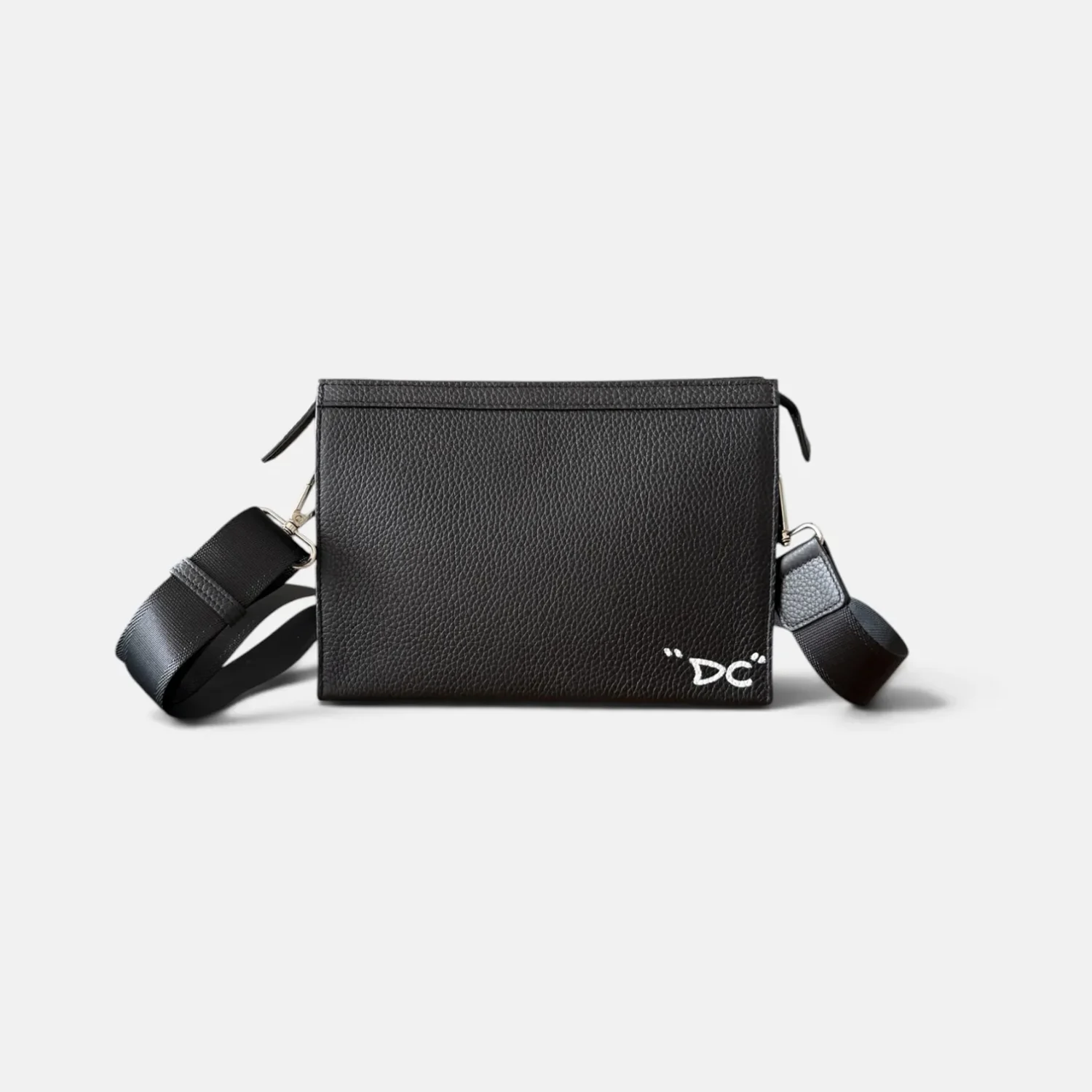 Sling Bag - Black leather