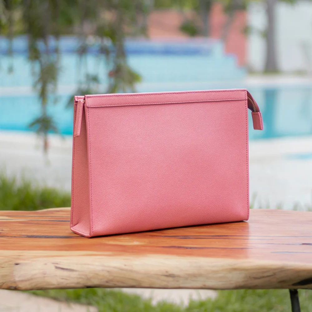 Sunset Pink Travel Pouch - Image 4