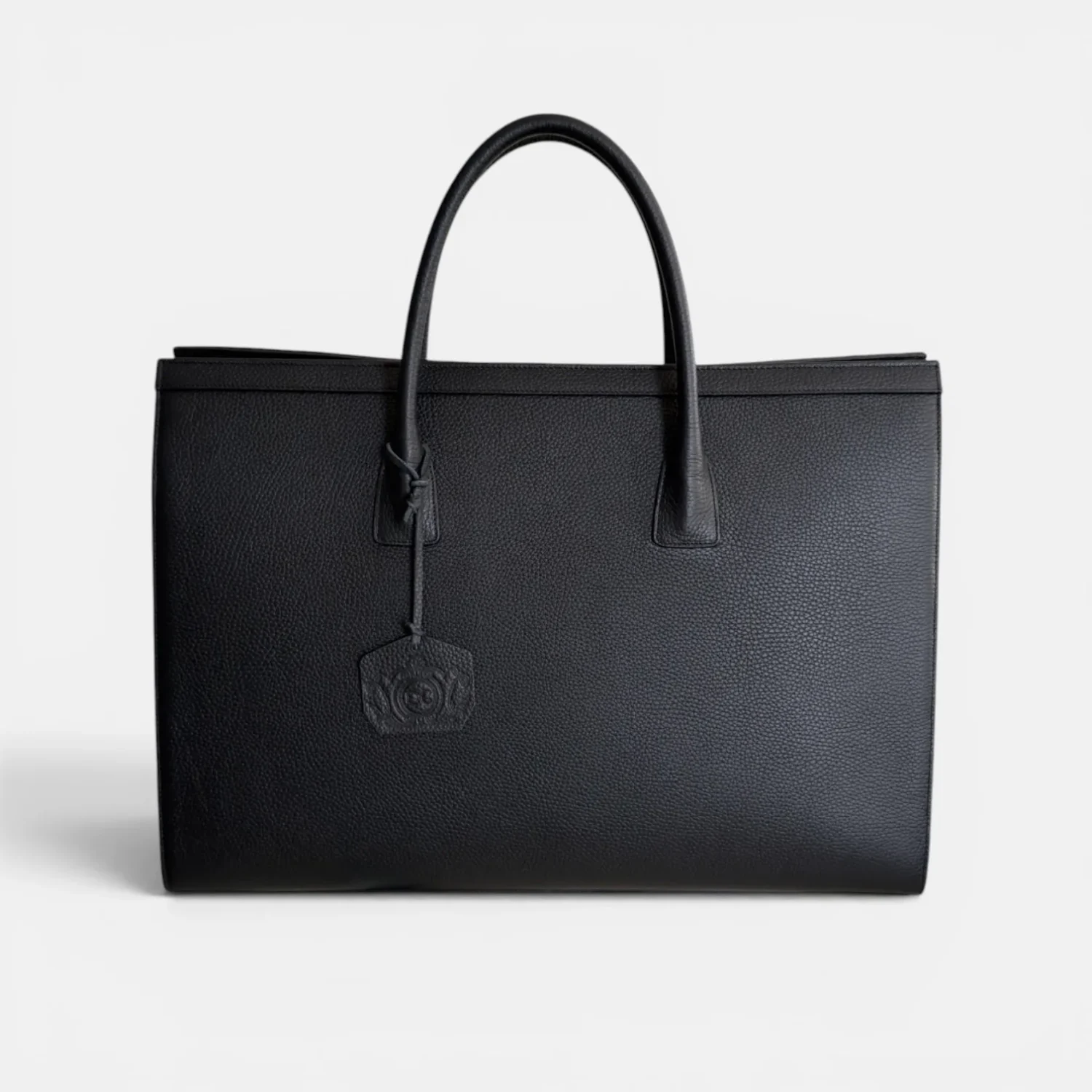 Travel Bag - Black Leather