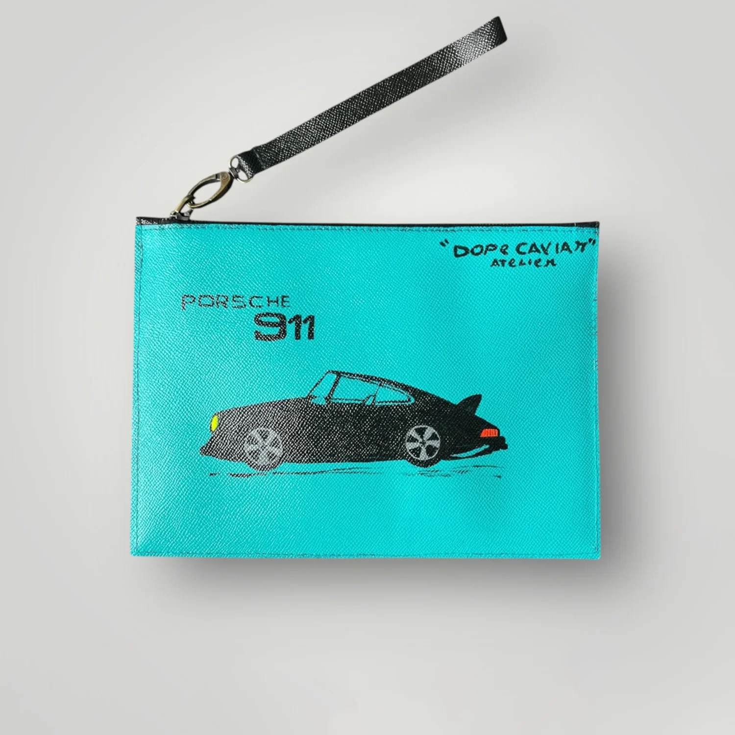 Vintage Pouch To Go - Hand Painted Classic Porsche 911