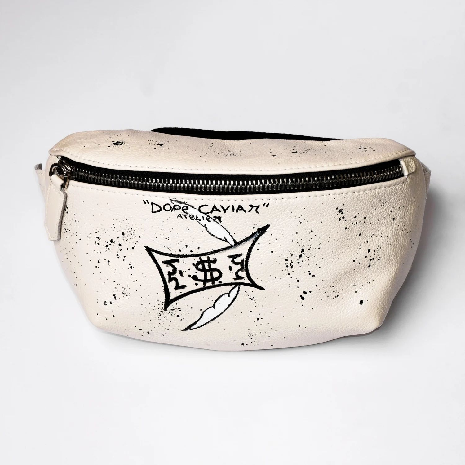 Crossbody Bag Painted "Flying Dollar"