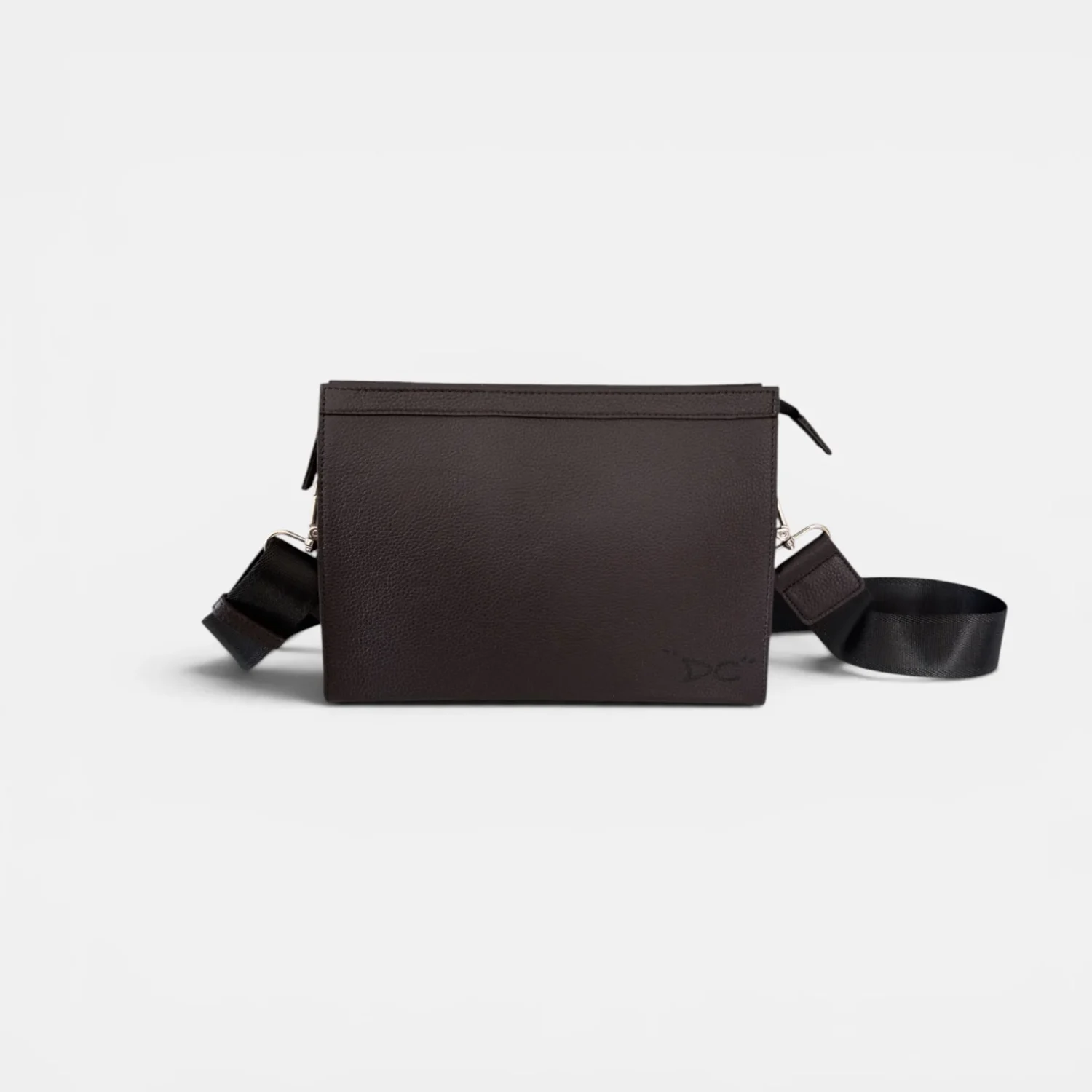 Sling Bag - Brown chocolat leather